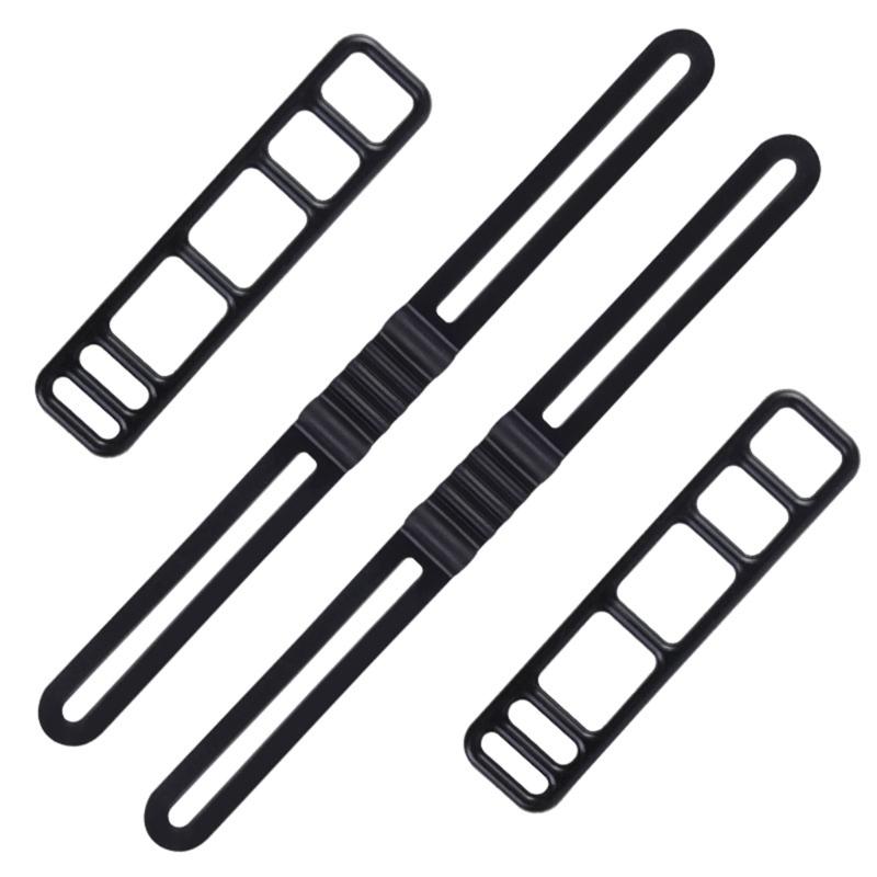 1 Set Fahrräder Silikonband Radfahren Lenkerhalter Halter Elastikband Bandagen Gürtel Fahrräder Licht Ersatzhalterung
