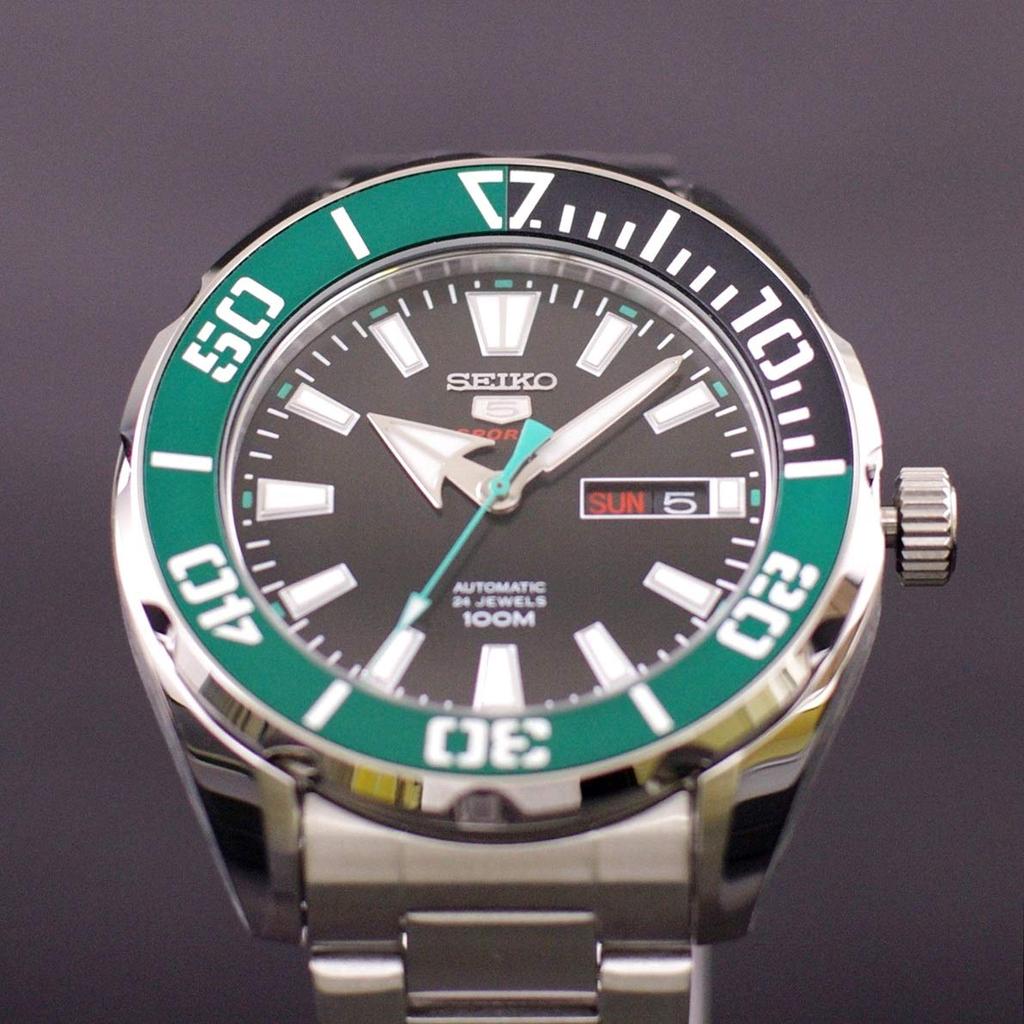 Seiko 5 Sports Automatic Wristwatch SRPC53K1 100M Water Resistant Men's