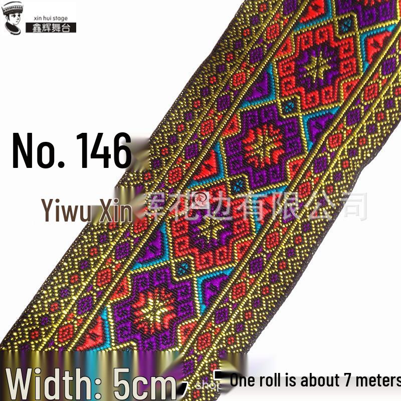 

5 см Кружевная отделка Этническая Цветочная Вышивка для DIY Украшений