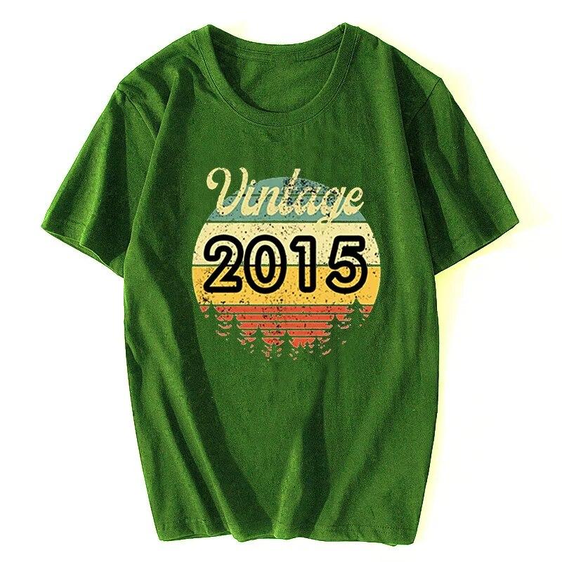 Summer Casual Unisexs T Shirt Kawaii Graphic T Shirt Vintage 1987 1984 2015 2009 1997 Tees Funny Gift Top Unisex Cotton T-shirt