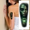 9pcs Temporary Tattoo Realistic Temporary Tattoos Demonic Creature Alien Face Space Explorer For Thighs Shoulders Adult
