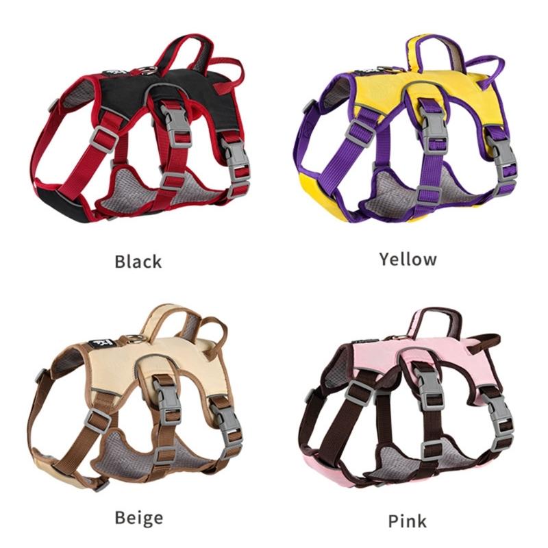 Dog Harness Chest Leash Pet Vest Harness Dog Vest Walking Training Reflective Harness with Safety Buckle Dogs Pet Supply
