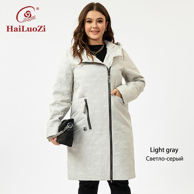 Купить HaiLuoZi 2023 новое весеннее женское пальто больших размеров с ...