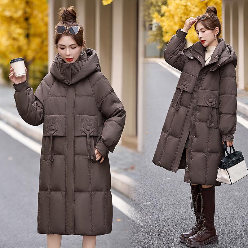 

Женское длинное зимнее пальто с капюшоном на утином пуху - Стиль HR209 Medium (for 115-125 pounds)