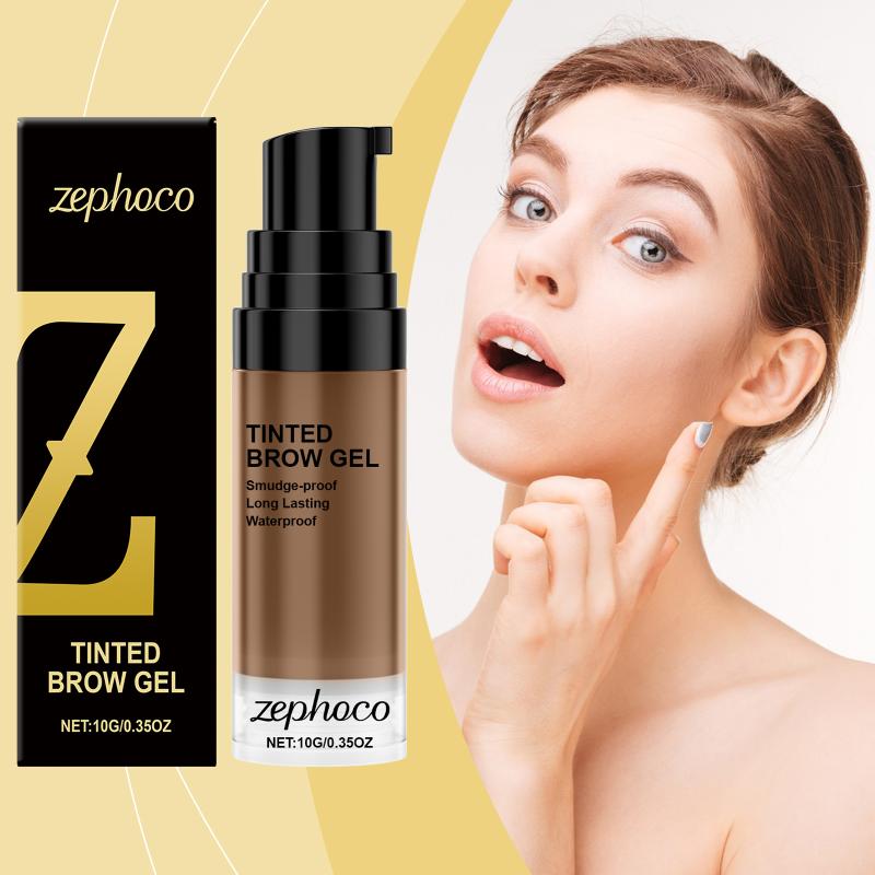 Gel Colorato per Sopracciglia Lunga Tenuta Impermeabile Resistente al Sudore Opaco Colorante Naturale per Sopracciglia Tonalizzanti per Sopracciglia Cosmetico Marrone Chiaro