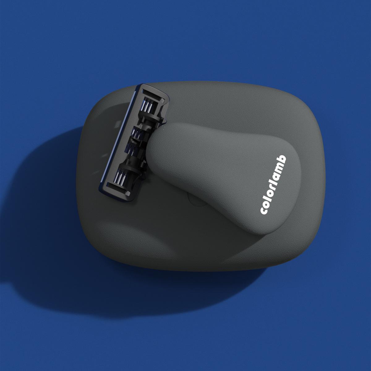 

Yan Sheep Мужская портативная бритва: 3-слойные лезвия, ручная мини-бритва для деловых поездок