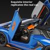 1:32 Scale SVJ63 V12GT Car Model Toy Metal Diecast Doors Opened Sound Light Pull Back Supercar Models Precious Toys Collection