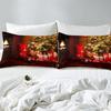 Merry Christmas Red Duvet Cover King Size Christmas Tree Decor Decor Quilt Cover For Adult Teens Kids Gifts Soft Skin-Friendly