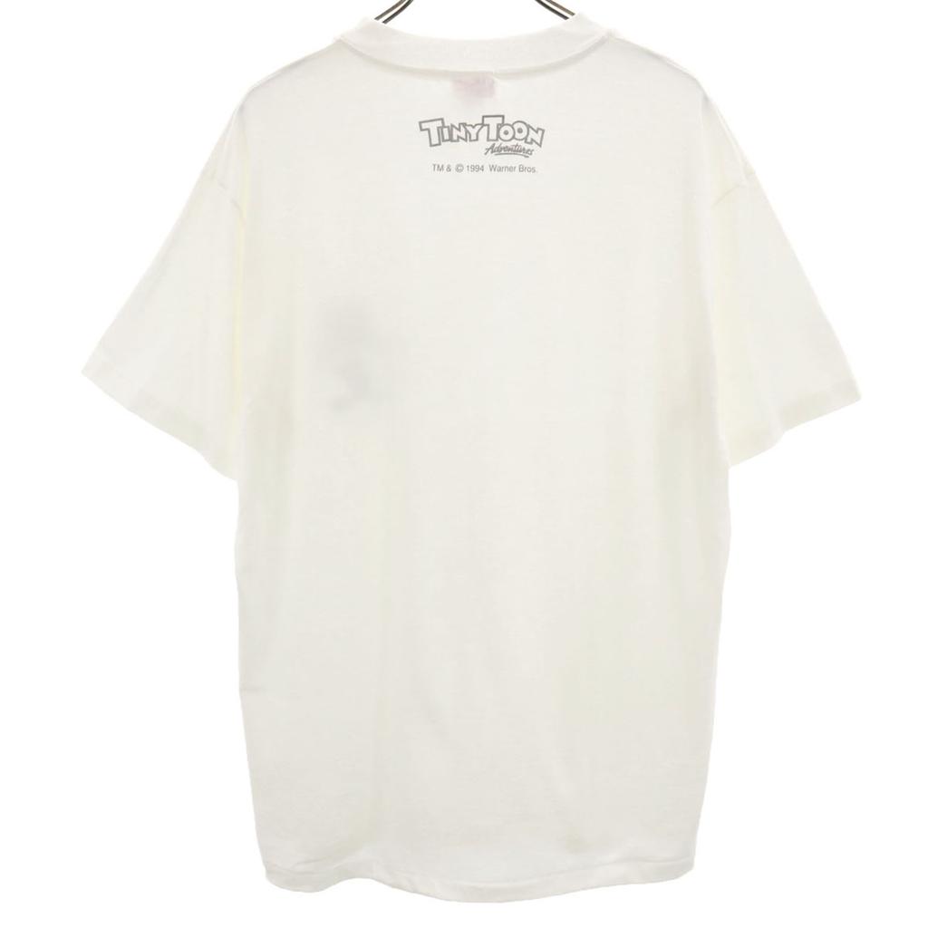 Hanes 90s Made in USA Old TINY TOON print Short sleeve T-shirt L Men's Used