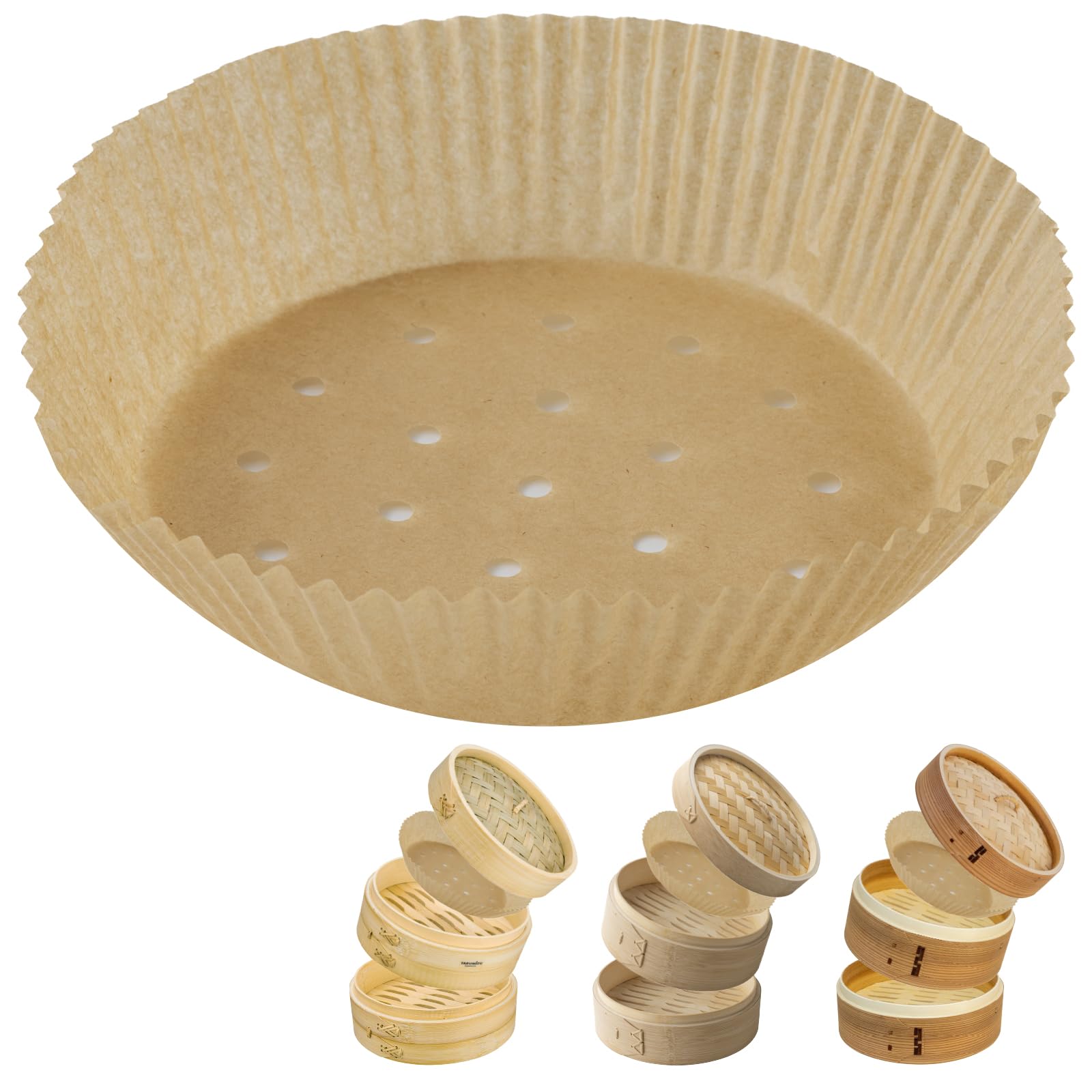 

Tekisui Seisakusho Steamer Tart Mold Paper, Separable Paper, Fits 21cm Steamers, Commercial Use, Perforated Round, 100 Sheets, MTW-16