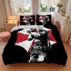 3pcs Resident Evil Design Bedding Set - Includes 1 Quilt Cover and 2 Pillowcases, Comfortable Bedding with Stylish Design for Bedroom, Machine Wa