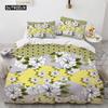 Polyester Comfortable Floral Pattern Duvet Cover Set With Duvet Cover And Pillowcases King Queen Twin Sizes For All Ages