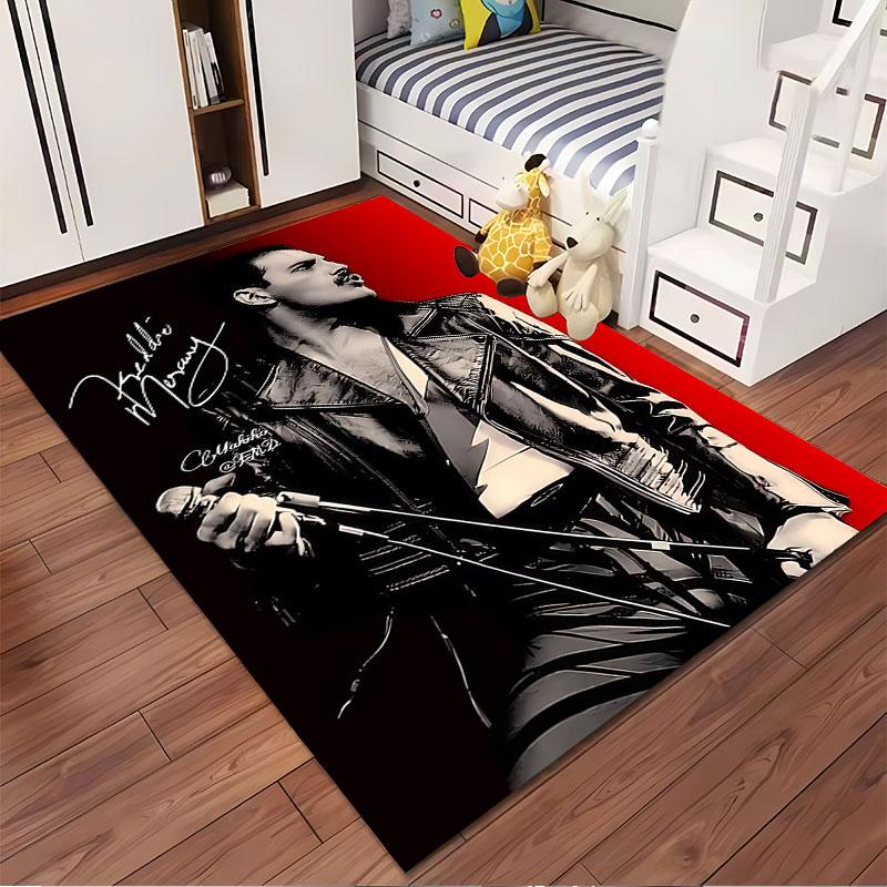 Rock Icon Illustration Carpet suitable as a non-slip mat for the living room or bedroom sofa