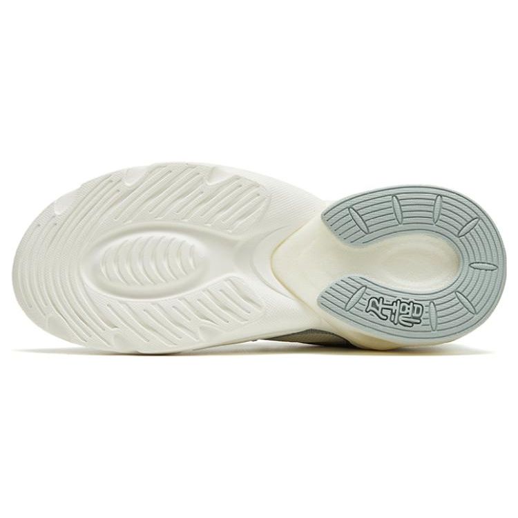 Anta Lifestyle Series Shock Absorbing Non-Slip Low-Top Sports Casual Shoes Women Sneaker White Green Gray 122328892-4