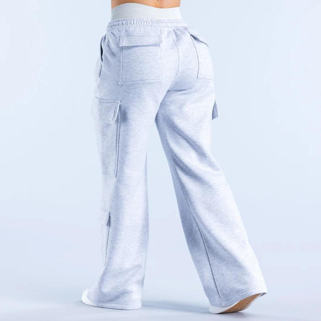 Trendy European and American Cotton Casual Pocket Loose Straight-Leg Pants
