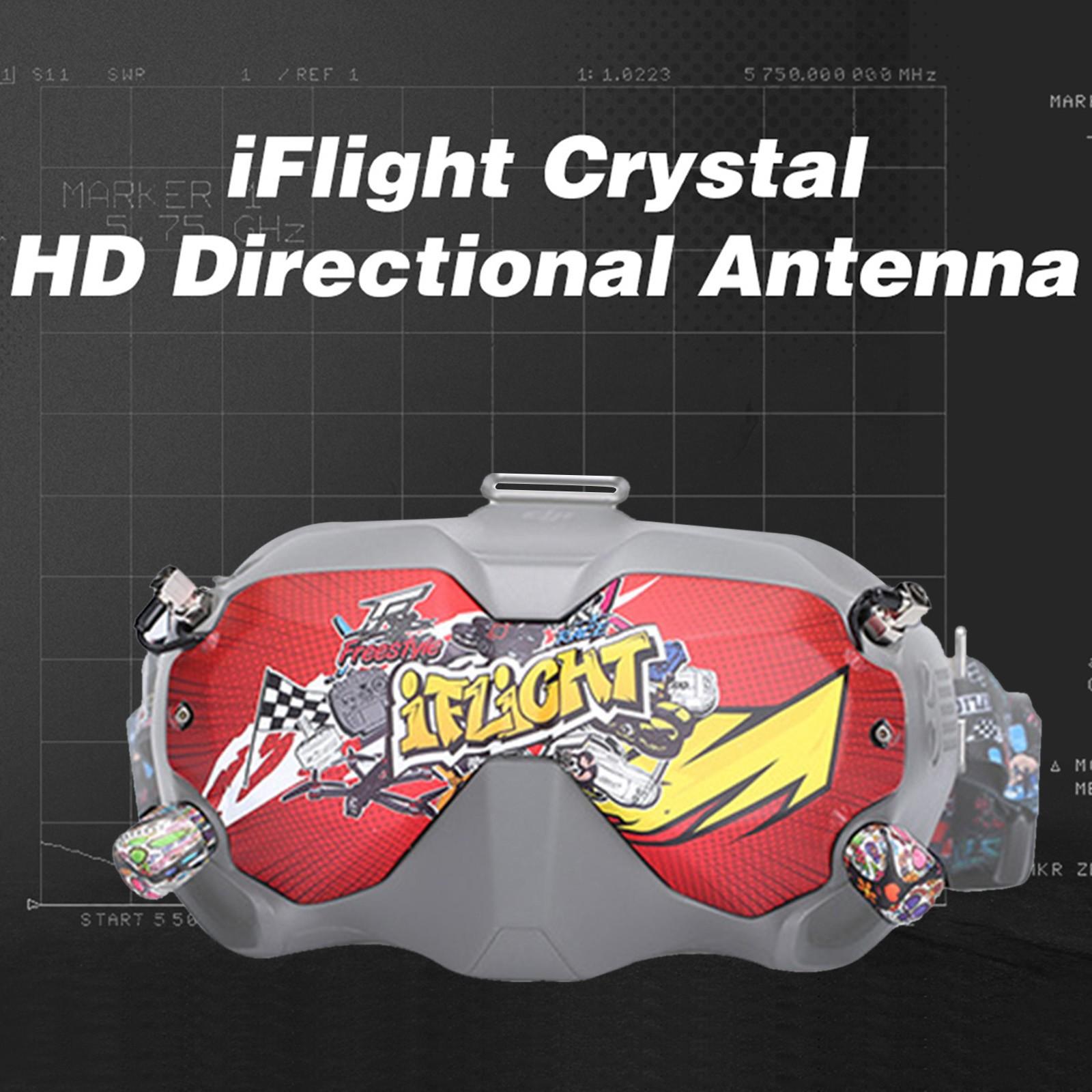 

Патч Sagit Crystal HD и набор коротких антенн для FPV ТПУ красный и желтый