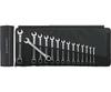 Ratchet Combination Wrench Set with Case 15-piece Roll-Up (17/15)