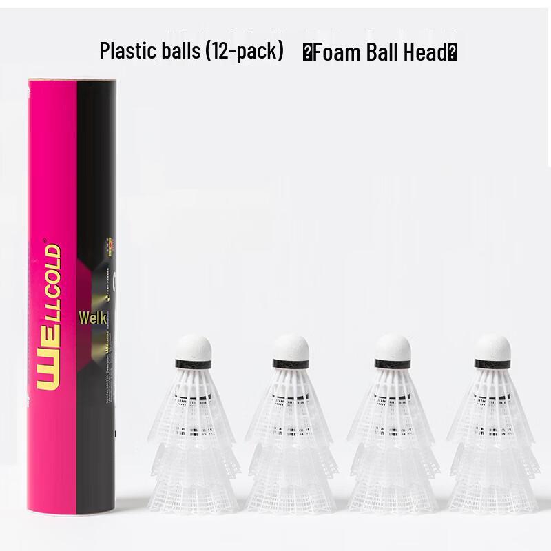 Welk Durable Plastic Badminton Shuttlecocks