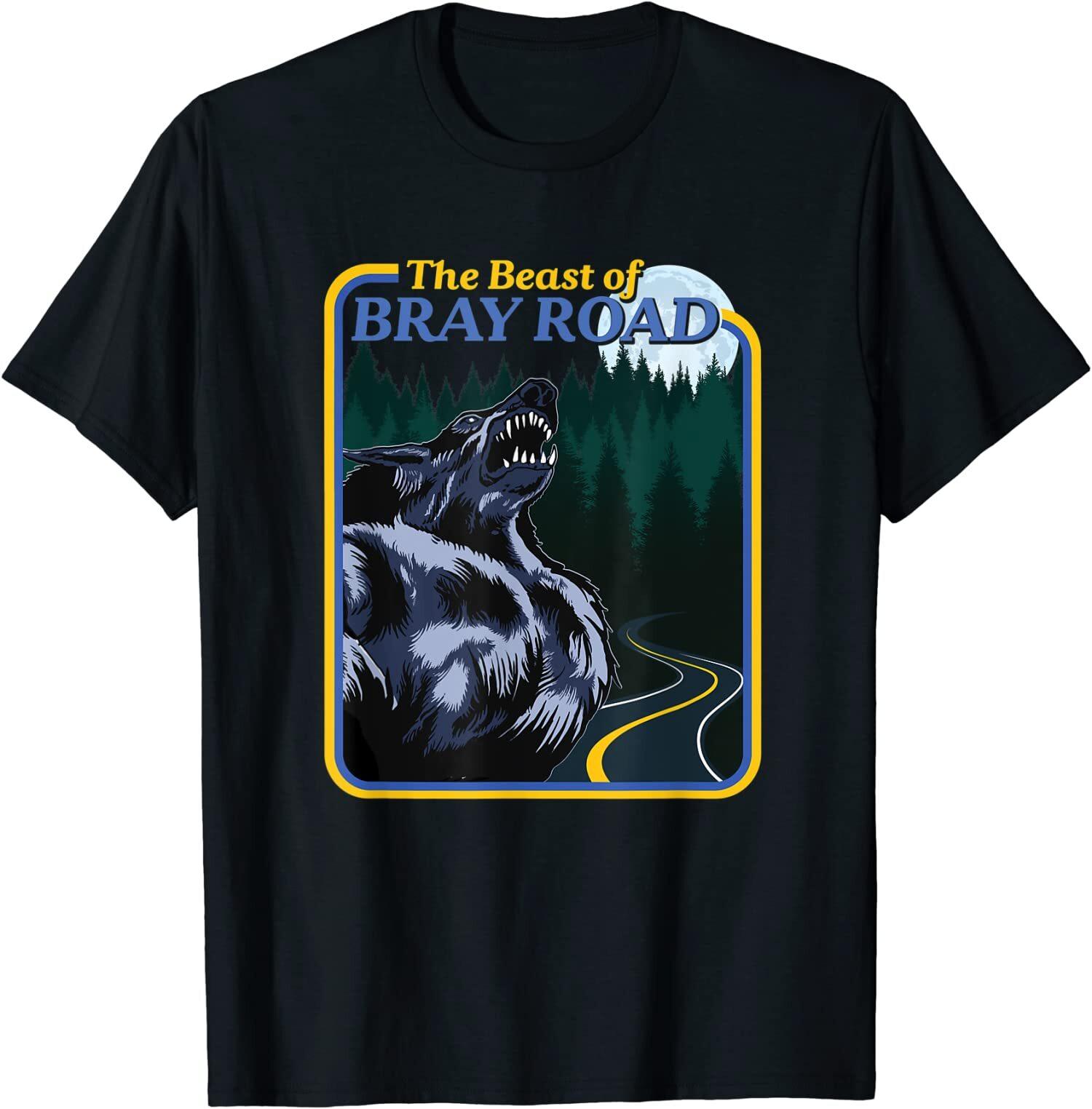 NEW LIMITED The Beast of Bray Road - Retro Wisconsin Dogman Cryptid T-Shirt XXL