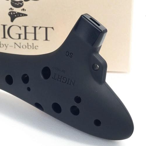 NIGHT Ocarina, NIGHT by Noble, Plastic, SC, Black Rubber Finish, 25 x 150 x 75mm