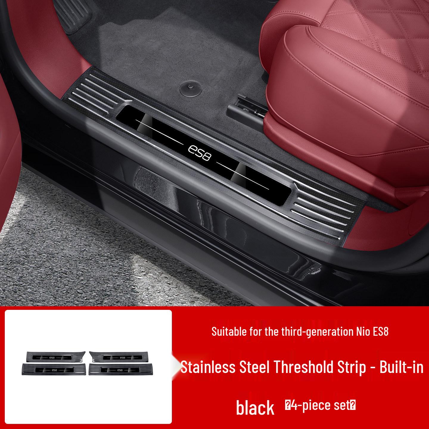 Nio ES8 Stainless Steel Door Sill Scuff Plates: Upgrade Interior Decoration for 26 Models.