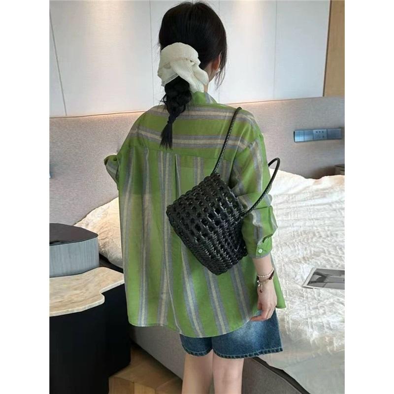 Printed Women's Shirt-fashionable Button Design-loose Casual Shirt
