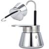 Single/Double Tube 304 Stainless Steel Coffee Pot Espresso Mini Hand Pour Coffee Appliance Pot Espresso Maker Gift for Man Women
