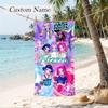 HUNTRIX Custom Name Printed Beach Towel Personalized Soft Towel For Swimming Beach Travel