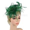 Europe and the United States popular feather headgear bridal hair accessories mesh top hat Jockey Club hair accessories hairpin headband