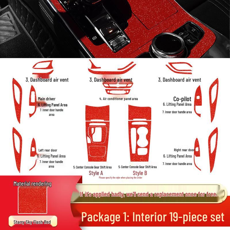 Buick Regal 2017-2021 Interior Anti-Kick Pads & Gear Decoration Stickers