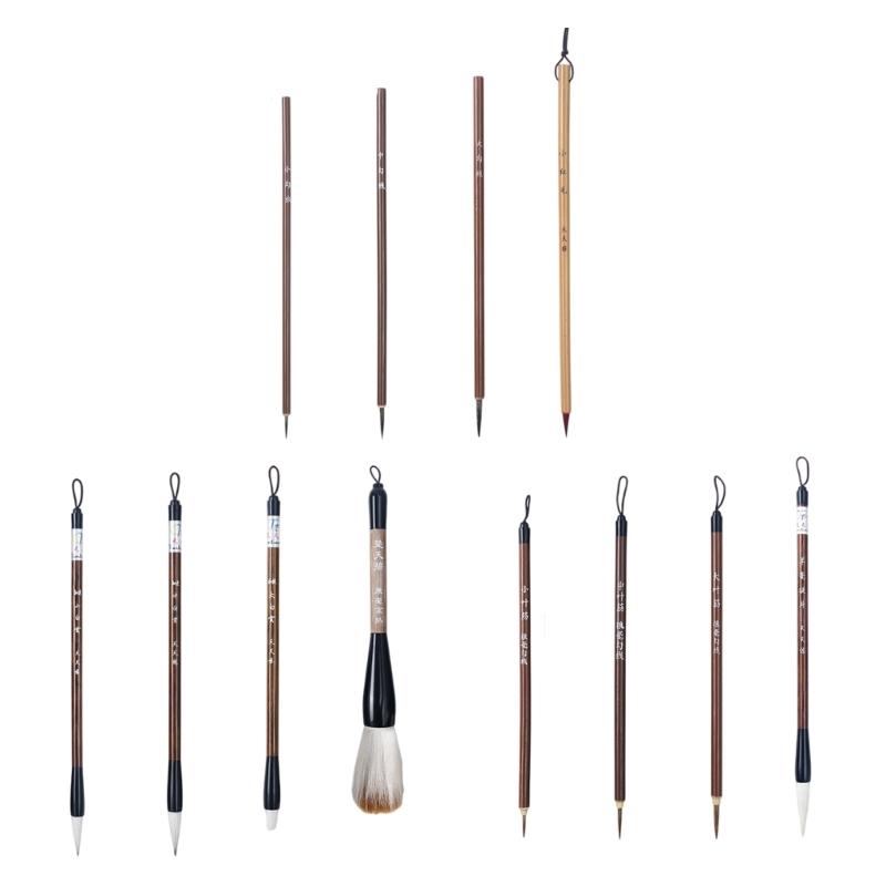 

6/9/12/16x Chinese Writing Brushes Japanese Sumi Drawing Brushes Traditional Chinese Calligraphy Brushes Set for Student 1