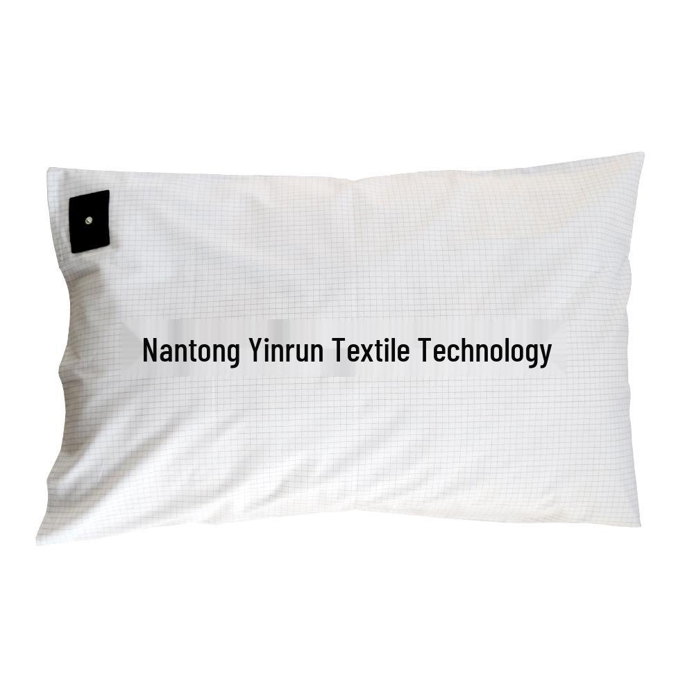 10% Stříbrné vlákno Vodivý Uzemňovací Povlak na polštář, Šedobílý Pléd