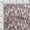 oneOone Cotton Cambric Dark Rose Brown Fabric Leaves Dress Material Fabric Print Fabric By The Yard 42 Inch