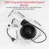 USB Power Supply Handheld Barbecue Fan Adjustable Speed Barbecue Blower BBQ Fan  Outdoor Grill