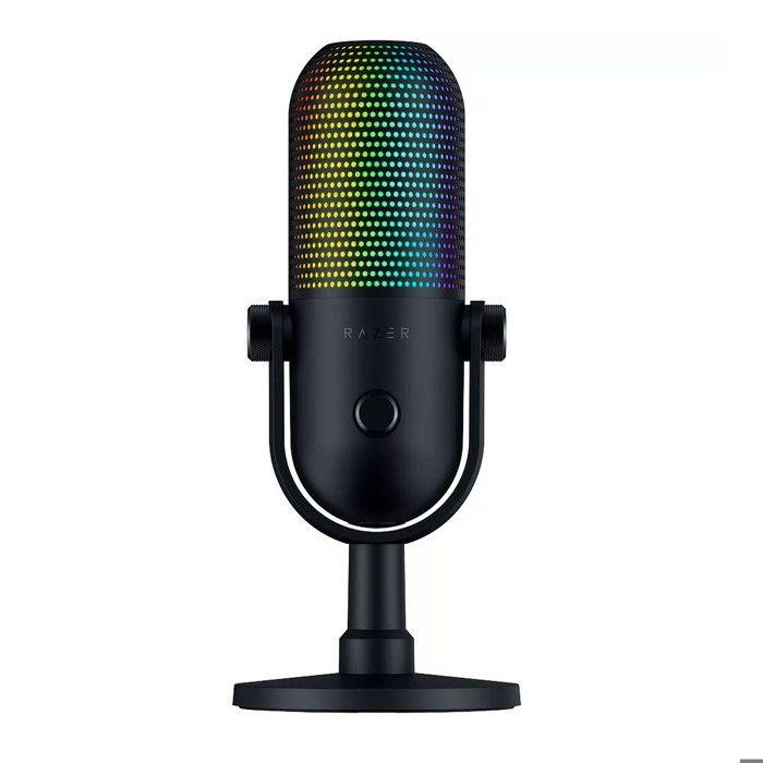 Microphone USB - Razer - Seiren V3 Chroma - Supercardioïde - Éclairage RVB - Plug-and-Play