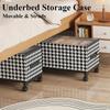 Multifunctional Non-Woven Clothes Storage Box with Wheels - Movable Underbed Organizer Rolling Chest of Drawers for Clothing
