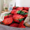 Watermelon Fruit Print Throw Blanket Soft Warm Flannel Bed Cover For Home Decor  Travel Lightweight Pattern