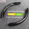 Laser Carbon Fiber Silicone Car Steering Wheel Cover Breathable For Subaru Forester XV Outback Legacy WRX Tribeca Levorg BRZ