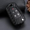 Carbon Fiber Silicone Key Cover for Buick Excelle 15T/18T & Chevrolet Folding Key