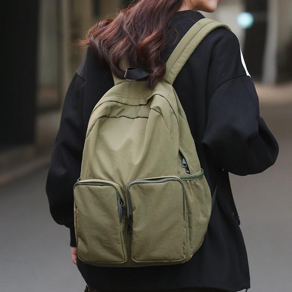 Schoolbag High Value Literary Style Backpack College Style Large Capacity Student Schoolbag Summer New Neutral Lightweight Backpack