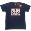 Run DMC 'Logo' Blue Snow Wash T Shirt - NEW