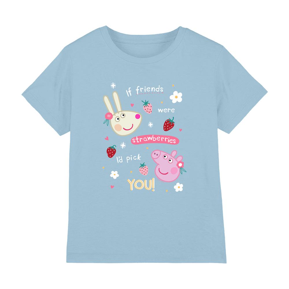 Peppa Pig Childrens/Kids Friends Strawberry T-Shirt