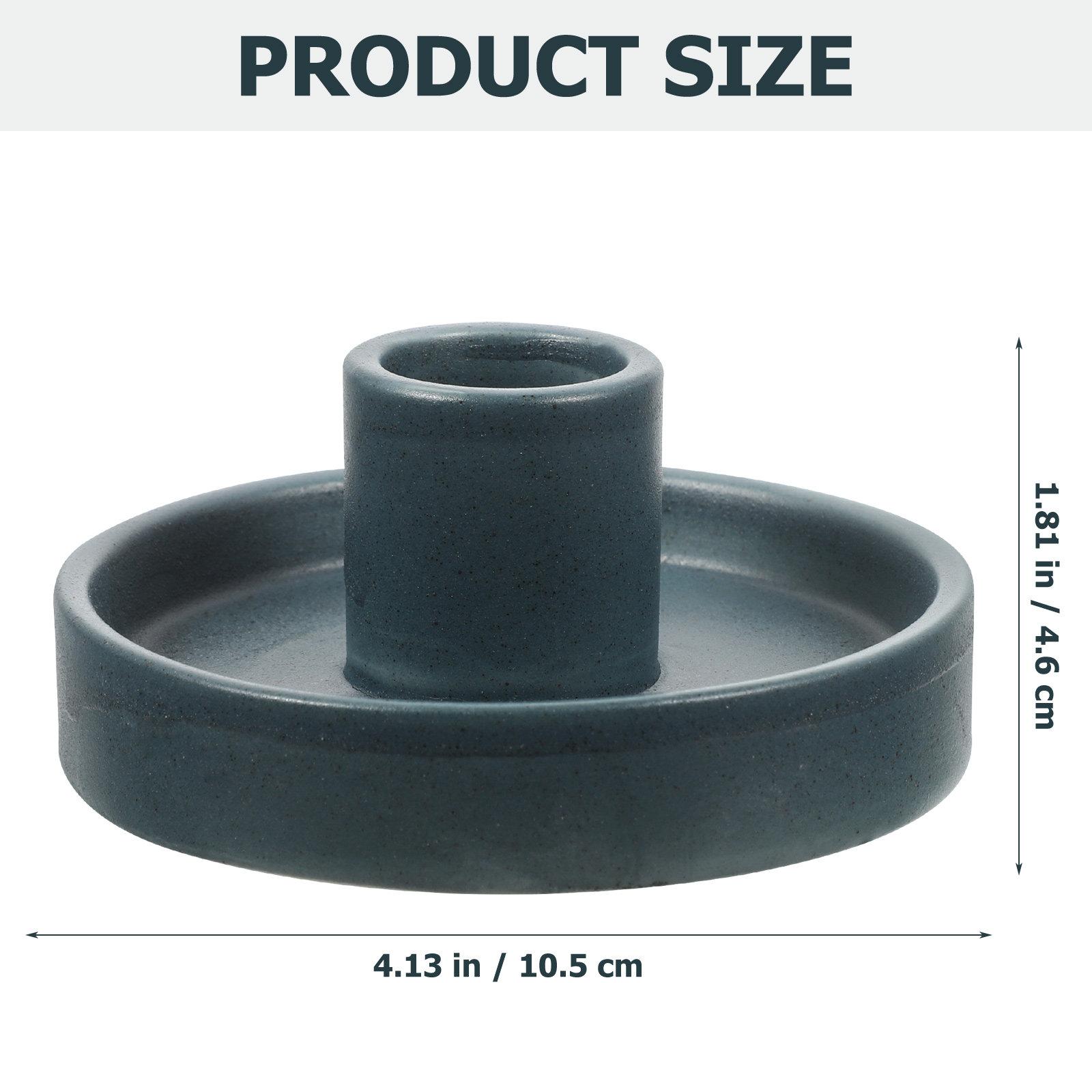 Ceramic Tealight Holder Wood Incense Stick Burner for Desktop Decor Modern Centerpiece Aromatherapy Burning Sticks синий