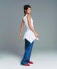 Ames Worldwide Classic Shirring Sleeveless Dress White