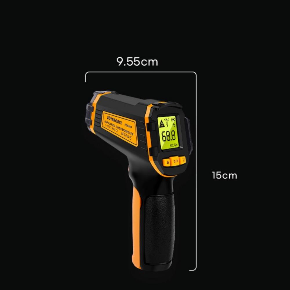 Infrared Thermometer, Yellow and Black