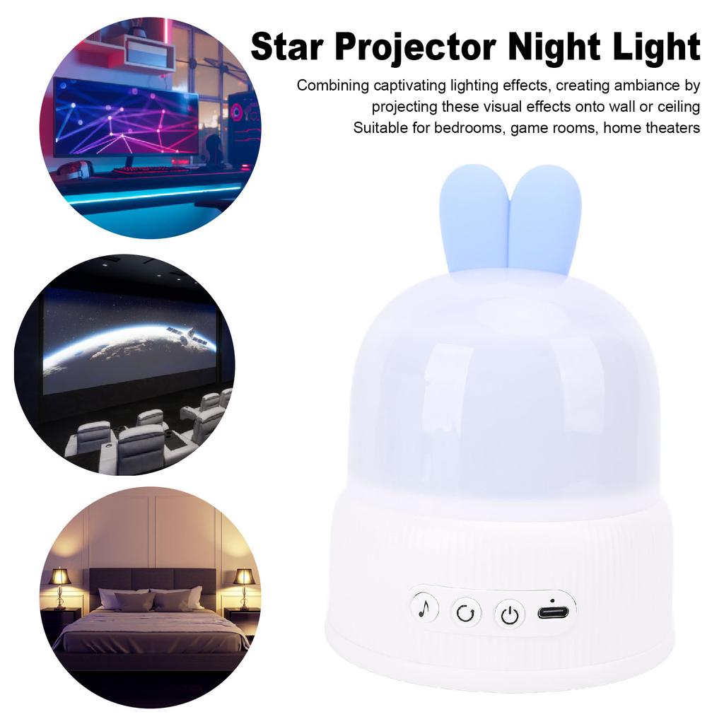 Sternprojektionslicht 5V USB-betrieben Dynamischer rotierender Sternprojektor Nachtlicht für Schlafzimmer