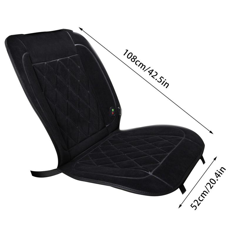 Heated Seat Cover 12V Heating Car Seat Cushion Car Heated Seat Covers Fast Heating Winter Warm Seat For Cold Weather And Winter