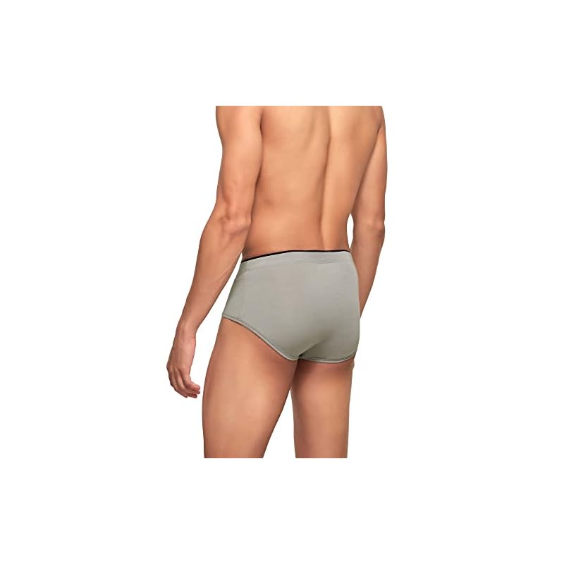 Xyxx Men' Modal Briefs (Pack Of ) (Xybrf_R1_1_Heather Grey_M)