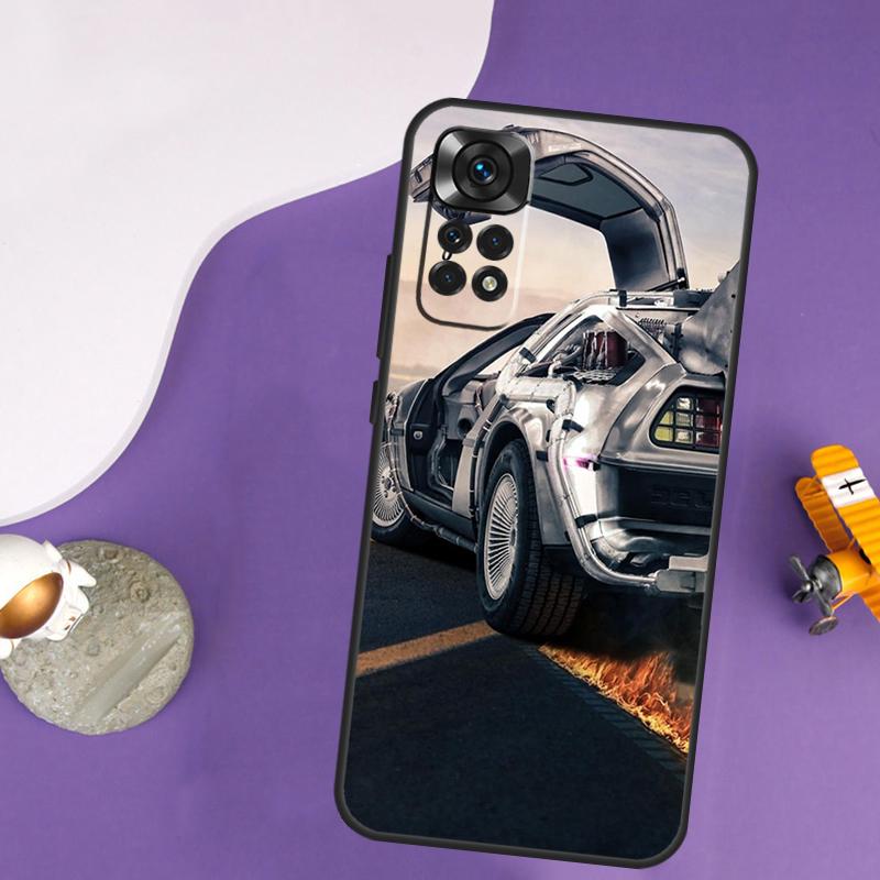 Back to the Future DeLorean Case For Xiaomi Redmi Note 14 13 Pro 12 9 10 11 Pro 10S 11S 12S Redmi 14C 13C 10C 12C Cover