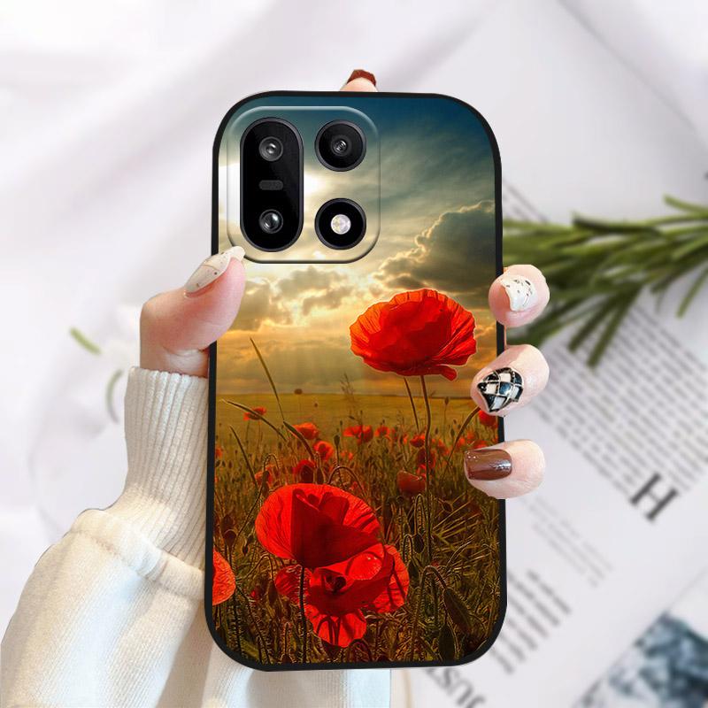 For OnePlus 15 1 + 15 Case Stylish Camera Protect Cover Soft Silicone TPU Fundas For One Plus 15 OnePlus15 PLK110 Phone Bumper